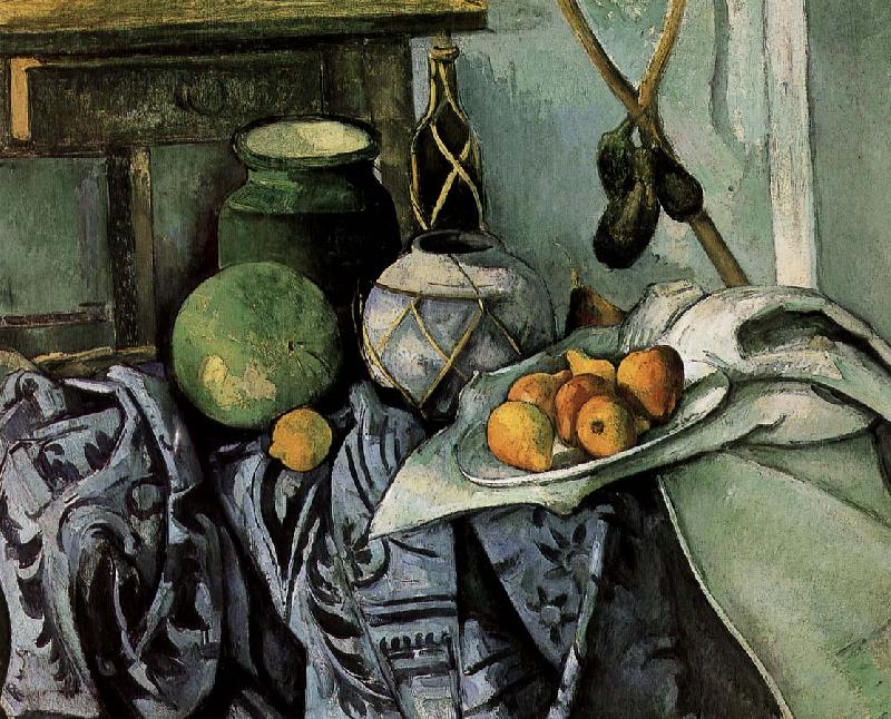 Paul Cezanne bottles and fruit still life France oil painting art